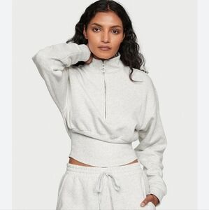 Victoria Secret Half Zip Corset Pullover